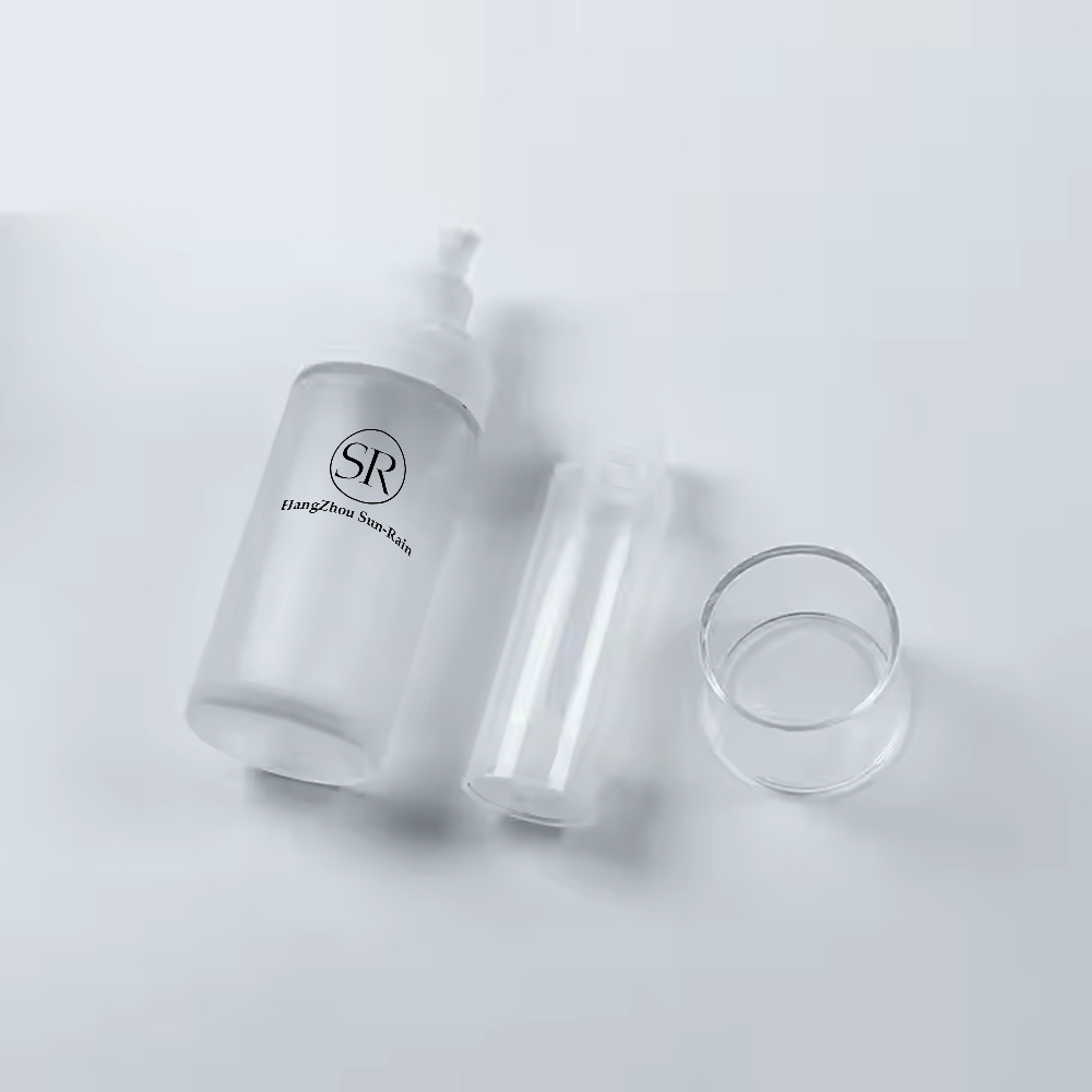 Glass Airless Serum Bottle with Refillable PP Inner Tube