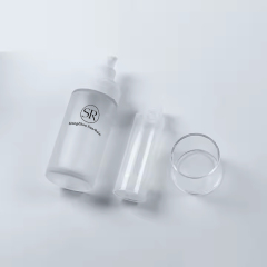 Glass Airless Serum Bottle with Refillable PP Inner Tube