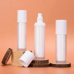 50ml 100ml 120ml white airless cosmetic bottles for serum cream