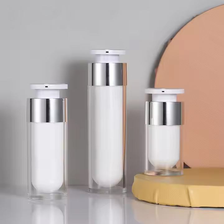 cosmetic airless pump bottle lotion skin care packaging