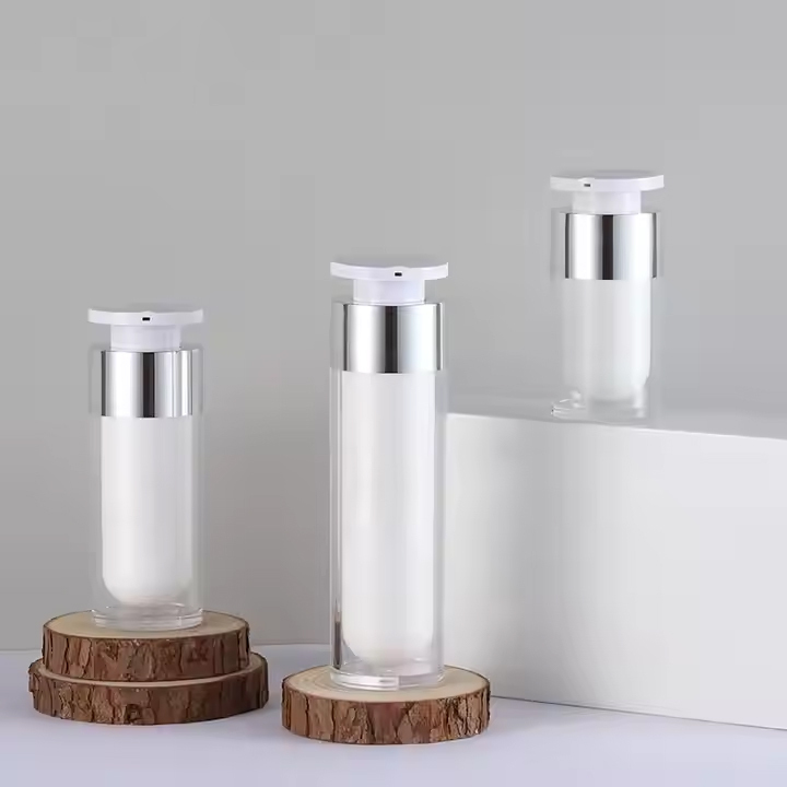 cosmetic airless pump bottle lotion skin care packaging