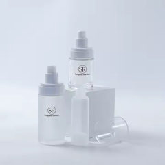 Glass Airless Serum Bottle with Refillable PP Inner Tube