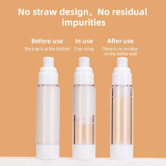 cosmetic airless lotion bottle transparent airless pump bottle