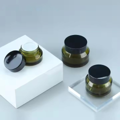 Luxury cosmetic containers beauty face cream glass jar