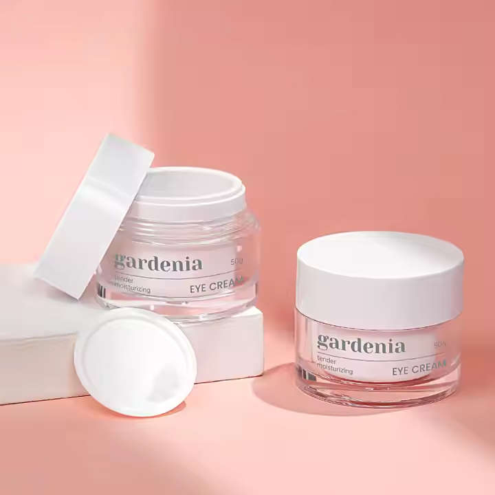 Plastic Face Cream Jars with Logo Printing for Cosmetic Packaging