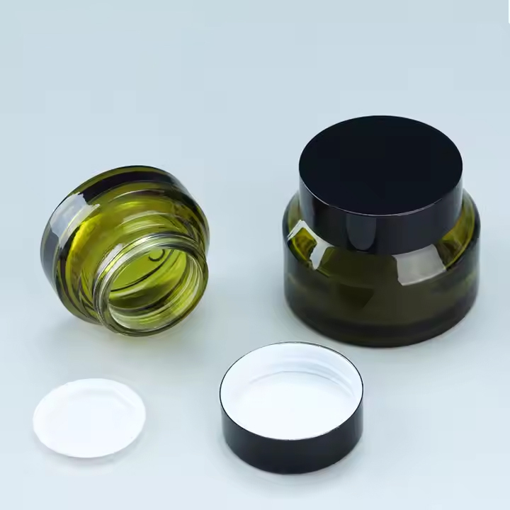 Luxury cosmetic containers beauty face cream glass jar