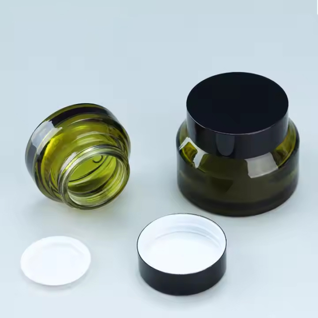 Luxury cosmetic containers beauty face cream glass jar