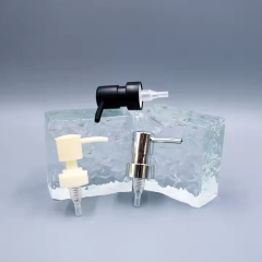 High Quality 28/410 Shiny Silver Plastic Lotion Pump