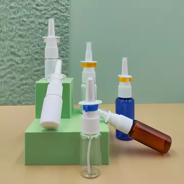 Empty Refillable Plastic Pharmaceutical Nasal Spray Bottles