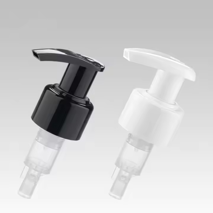 Black PP plastic skin care cream lotion treatment pump