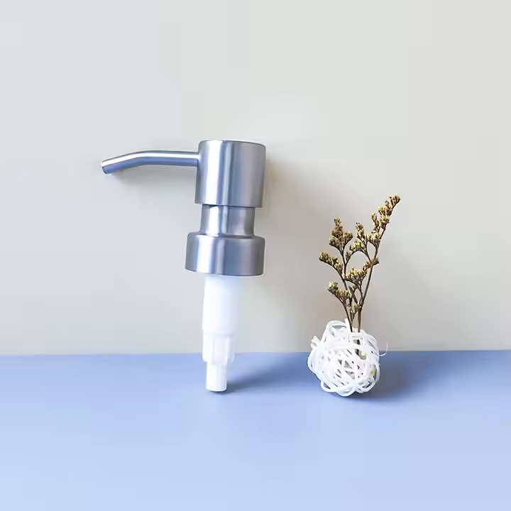 Hot Selling Metal Stainless Steel Shampoo Hand soap pump 28mm