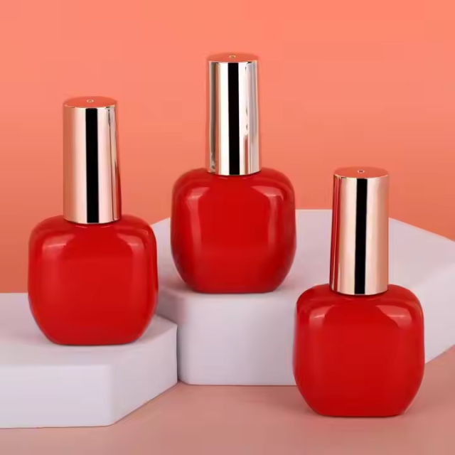 12ml Glass gel bottle nail polish custom logo