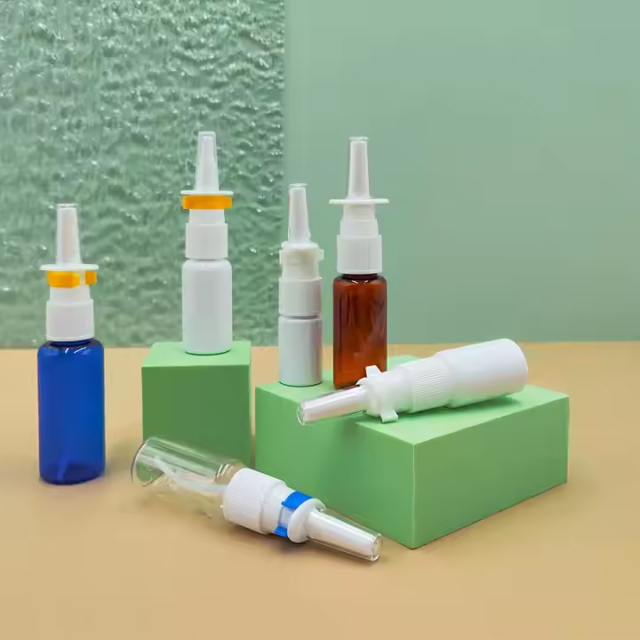 Empty Refillable Plastic Pharmaceutical Nasal Spray Bottles
