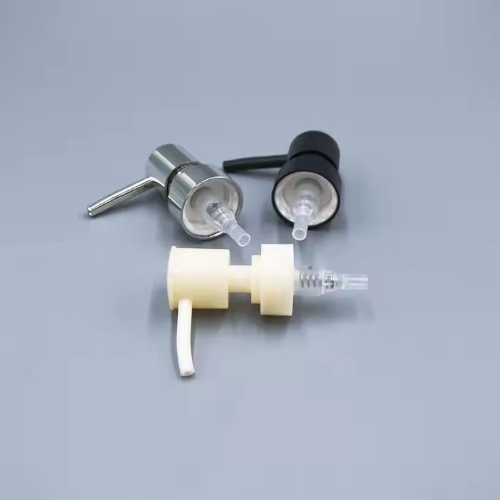 High Quality 28/410 Shiny Silver Plastic Lotion Pump