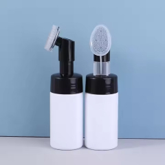 Plastic lotion face wash foam silicone brush pump head