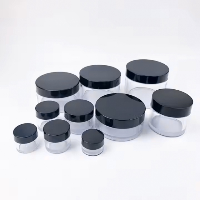 PETG Thick Wall Clear Empty Face Cream Jar