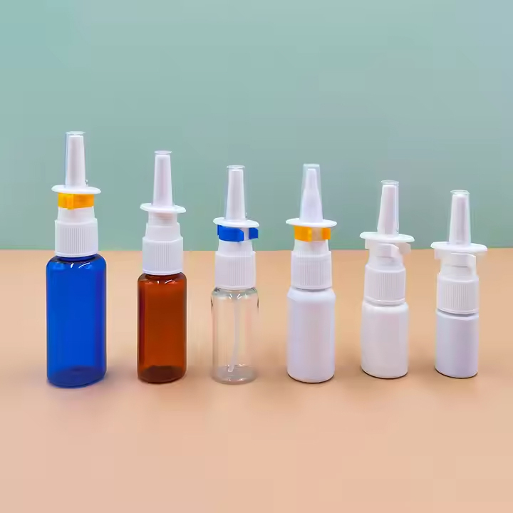 Empty Refillable Plastic Pharmaceutical Nasal Spray Bottles