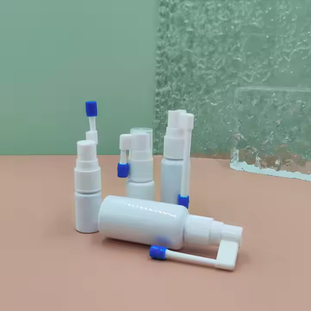 white Plastic Throat Oral Sprayer bottle