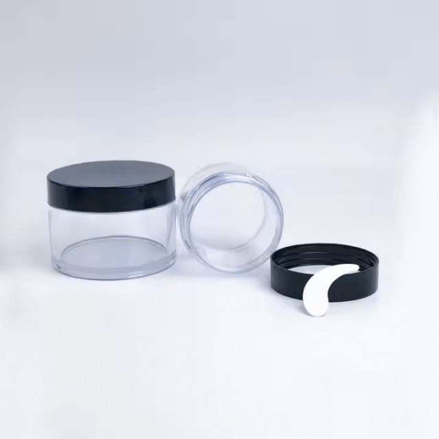 PETG Thick Wall Clear Empty Face Cream Jar