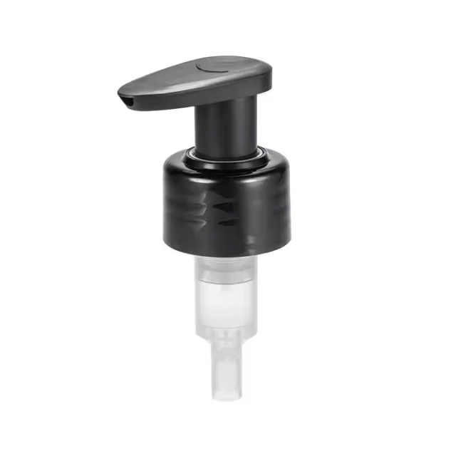 Black PP plastic skin care cream lotion treatment pump