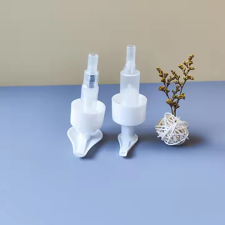 Plastic white twist Lotion Pump screw down lock shampoo pump
