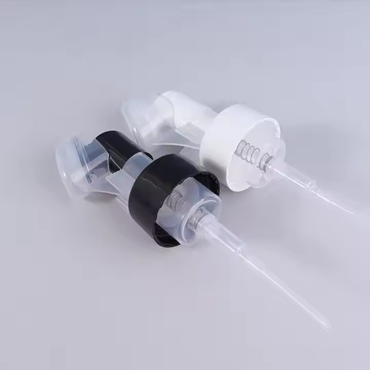 Plastic lotion face wash foam silicone brush pump head