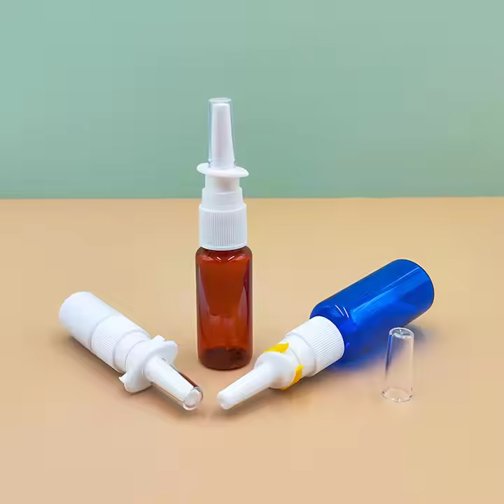 Empty Refillable Plastic Pharmaceutical Nasal Spray Bottles