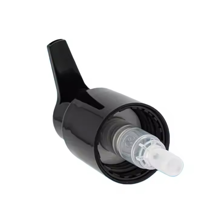 24/410 28/410 Long nozzle 0.6cc plastic black cream lotion pump