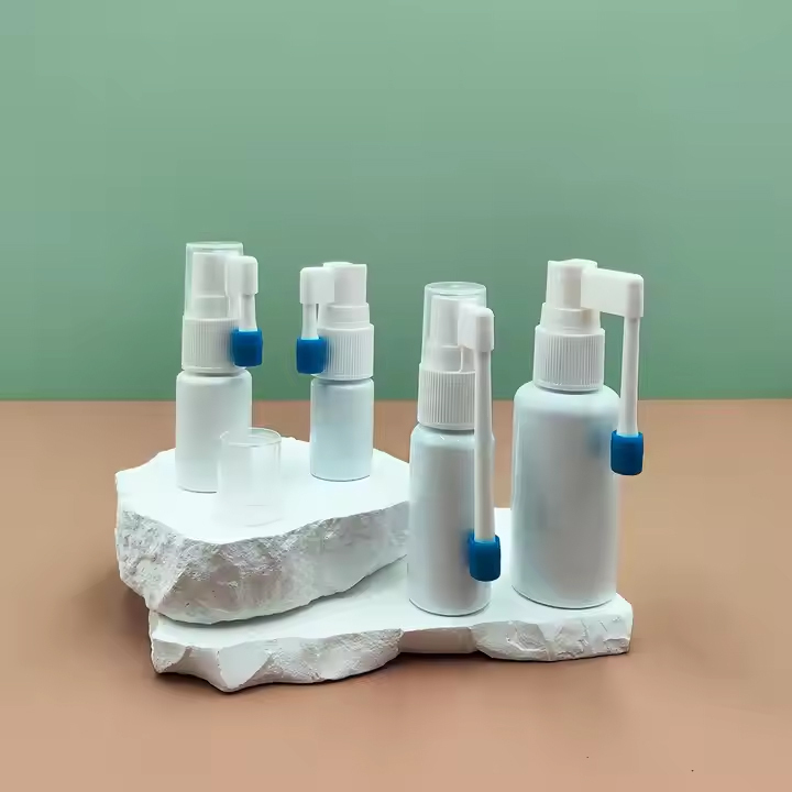 white Plastic Throat Oral Sprayer bottle