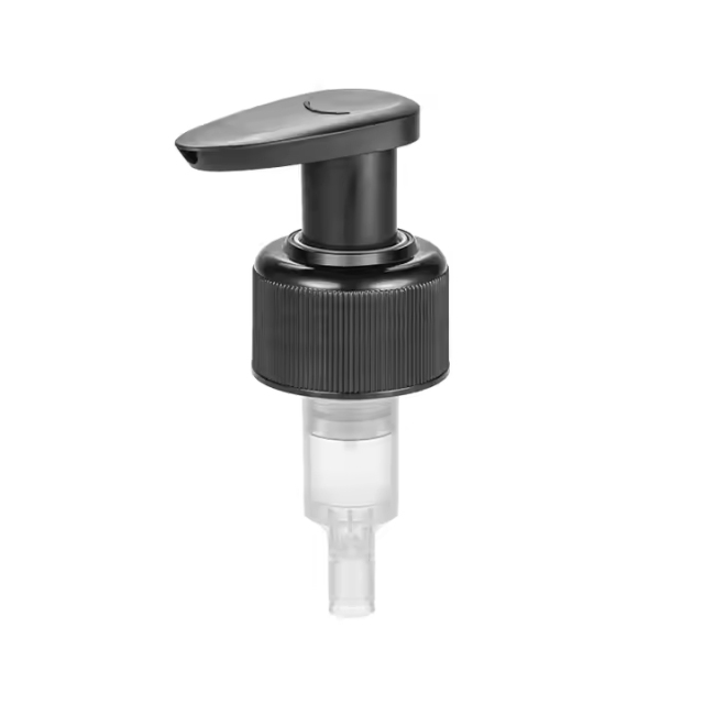 Black PP plastic skin care cream lotion treatment pump