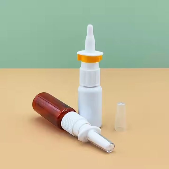 Empty Refillable Plastic Pharmaceutical Nasal Spray Bottles