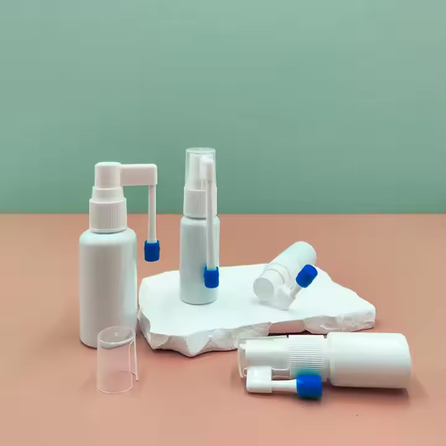 white Plastic Throat Oral Sprayer bottle