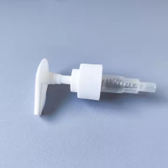 Plastic white twist Lotion Pump screw down lock shampoo pump
