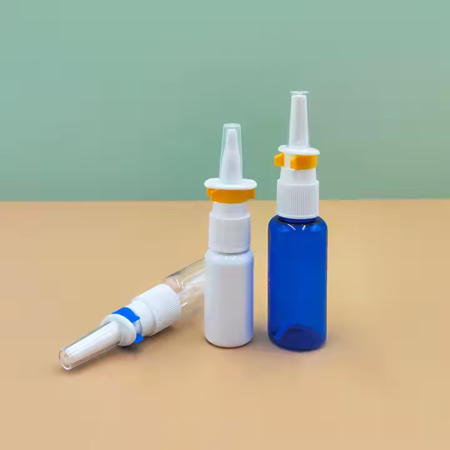 Empty Refillable Plastic Pharmaceutical Nasal Spray Bottles