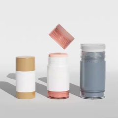 Plastic Bottles Transparent Twist Sunscreen Stick Glue Balm Container