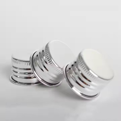 Aluminum Screw Cap Oxidation Shiny Glossy Silver Metal Aluminum Caps