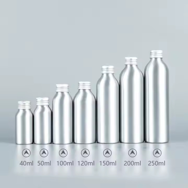 aluminum can bottle with screw on cap