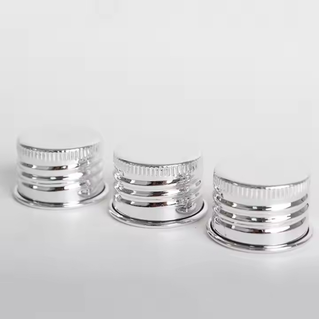 Aluminum Screw Cap Oxidation Shiny Glossy Silver Metal Aluminum Caps