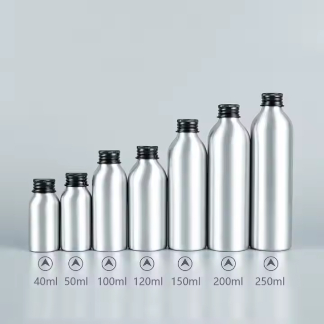 aluminum can bottle with screw on cap