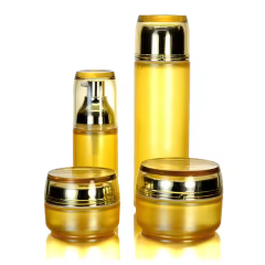 Face cream glass jar round container cosmetic packaging