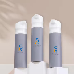 Grey luxury look PP plastic airless cream pump bottle