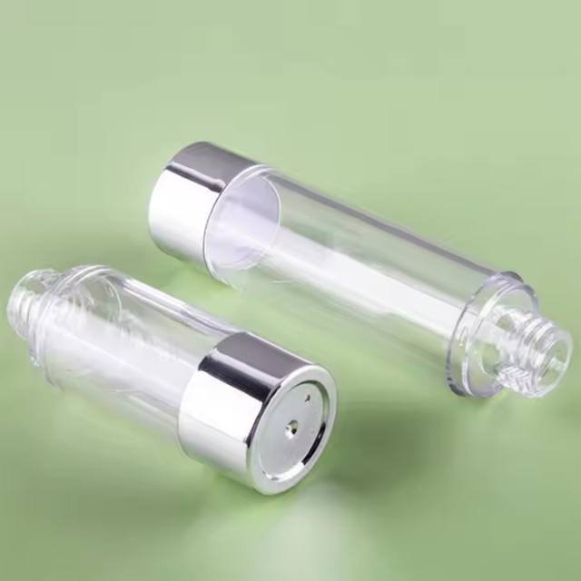 Luxury Cosmetic 15ml 30ml 50ml Plastic AS Airless Lotion Pump Bottle