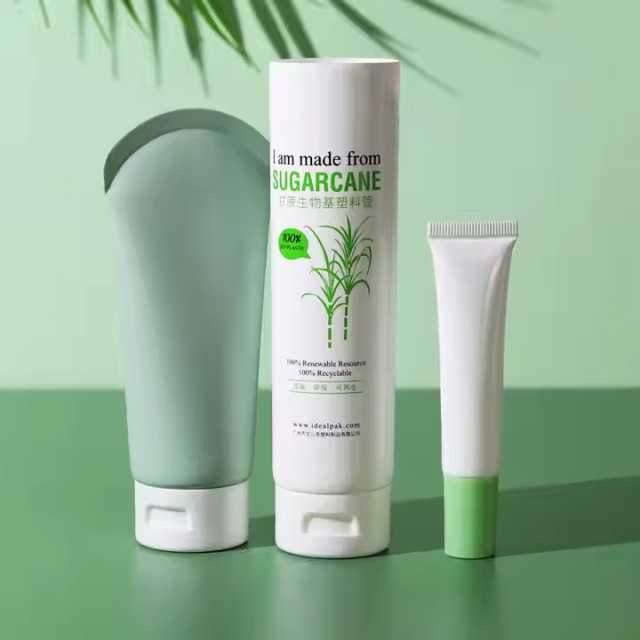 Cosmetic hand cream packaging squeeze tube flip cap