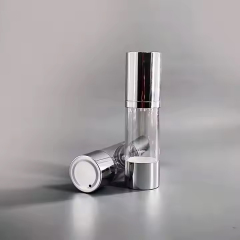 15ml 30ml 50ml airless cosmetic containers silver airless bottle