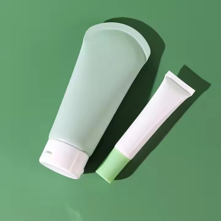 Cosmetic hand cream packaging squeeze tube flip cap
