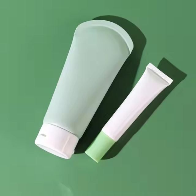 Cosmetic hand cream packaging squeeze tube flip cap