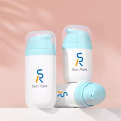 Empty Oval Shape PP Airless Cream pump Bottle 50ml 80ml 100ml 120ml