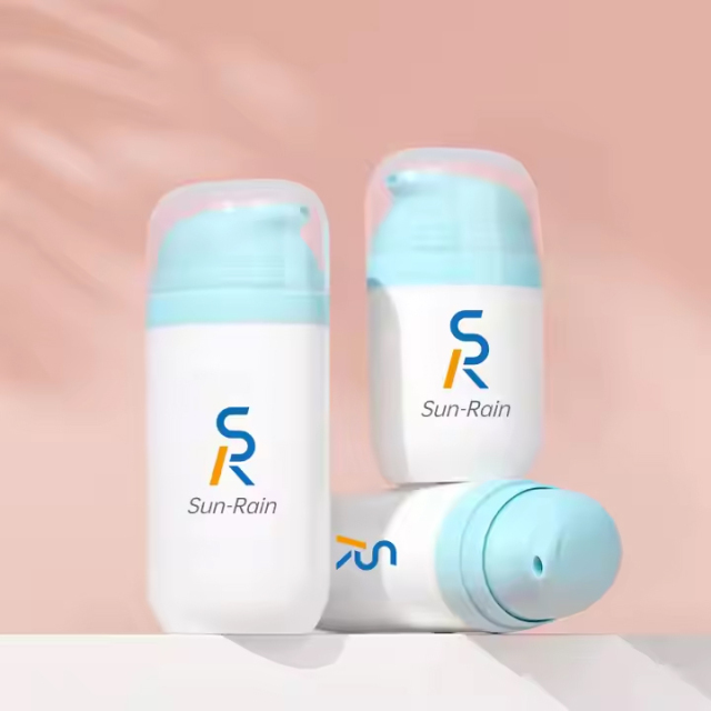 Empty Oval Shape PP Airless Cream pump Bottle 50ml 80ml 100ml 120ml