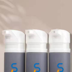 Grey luxury look PP plastic airless cream pump bottle
