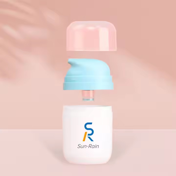 Empty Oval Shape PP Airless Cream pump Bottle 50ml 80ml 100ml 120ml
